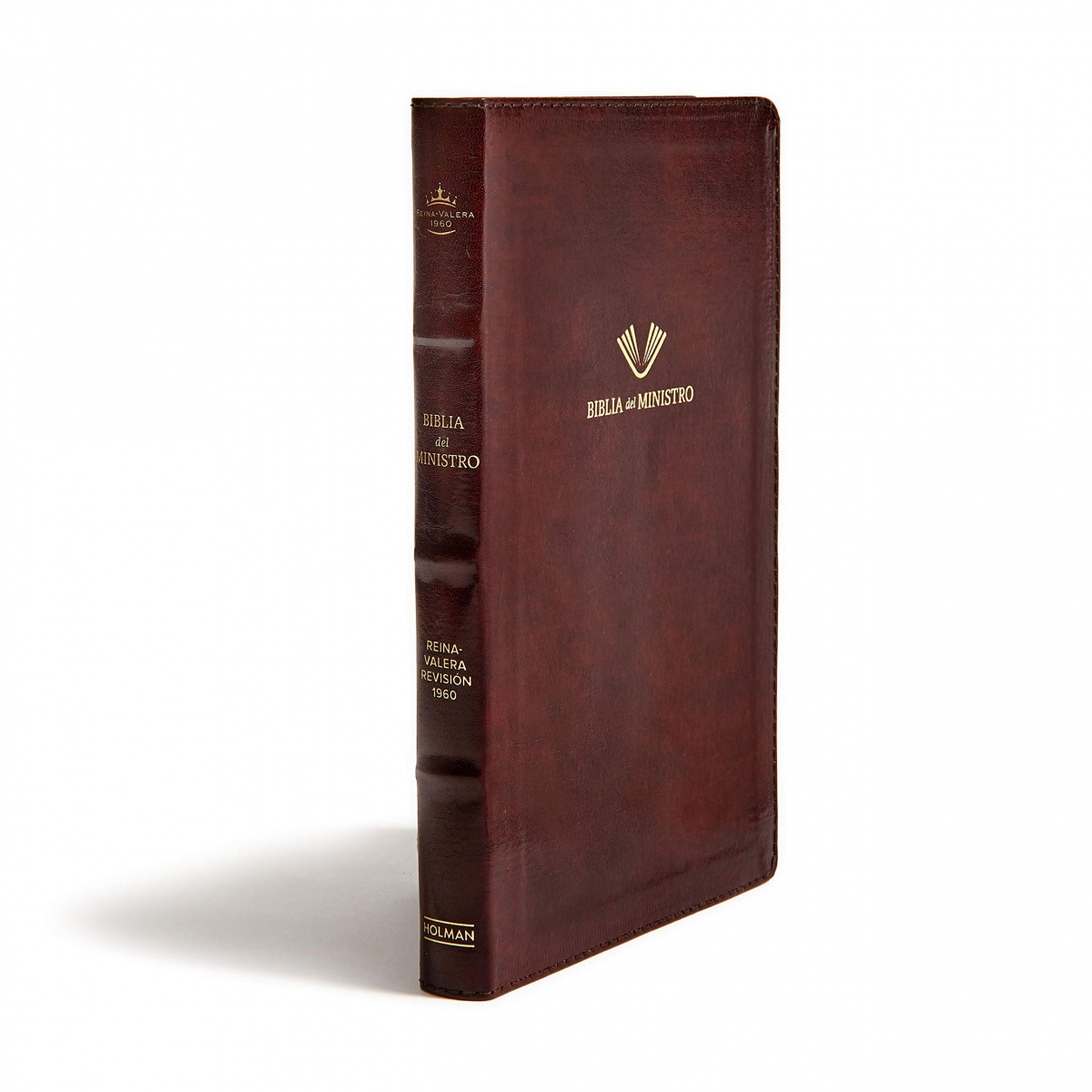 RVR 1960 Biblia del ministro, caoba fino piel fabricada