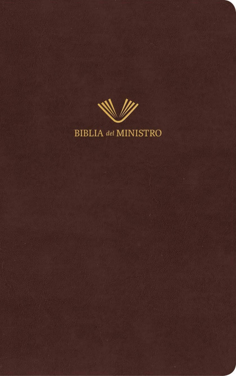 RVR 1960 Biblia del ministro, caoba fino piel fabricada