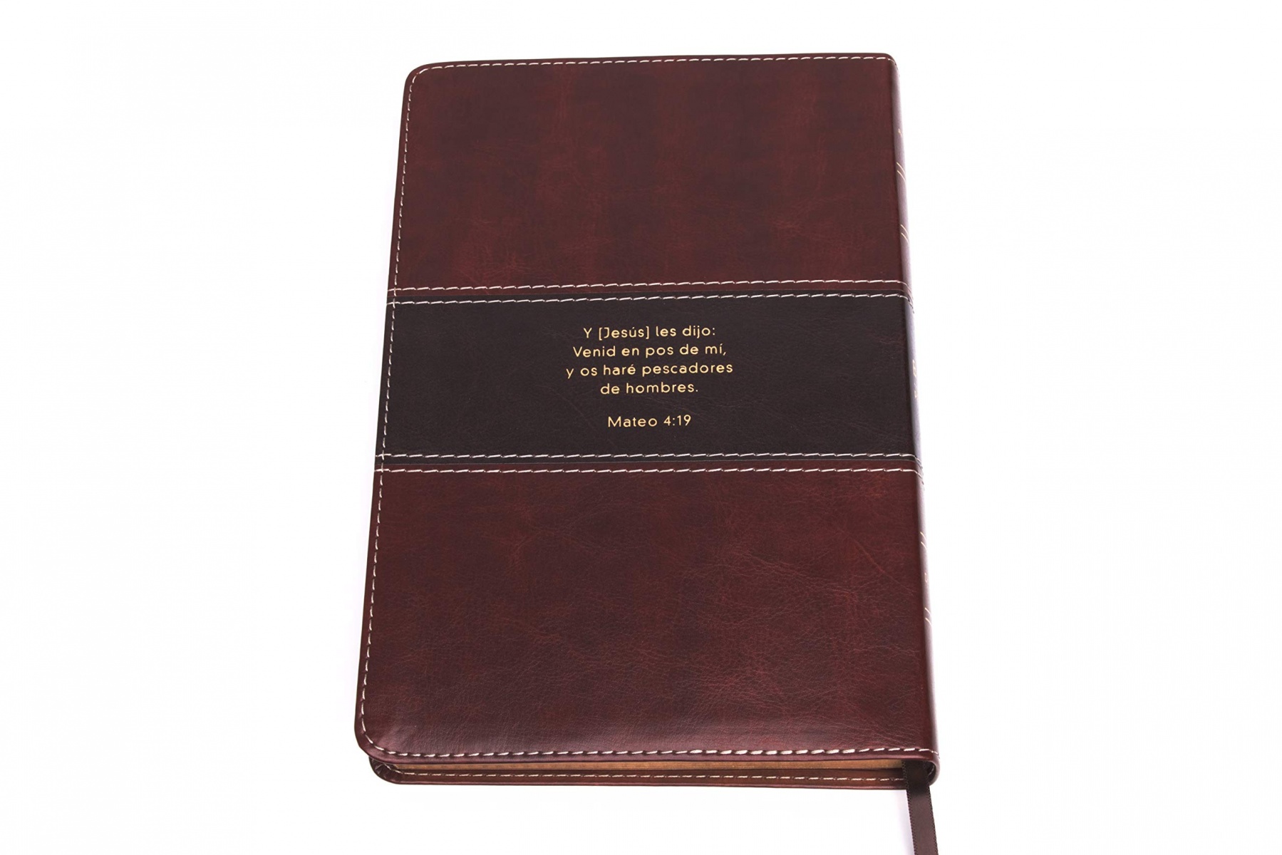 RVR 1960 Biblia del Pescador letra grande, caoba símil piel