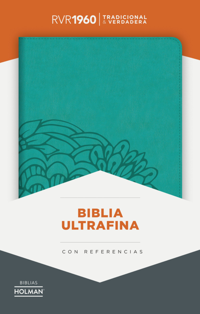 RVR 1960 Biblia Ultrafina, aqua símil piel