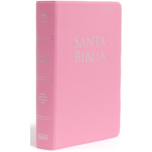 RVR1960 Biblia Letra Grande Tamaño Manual vinil rosa