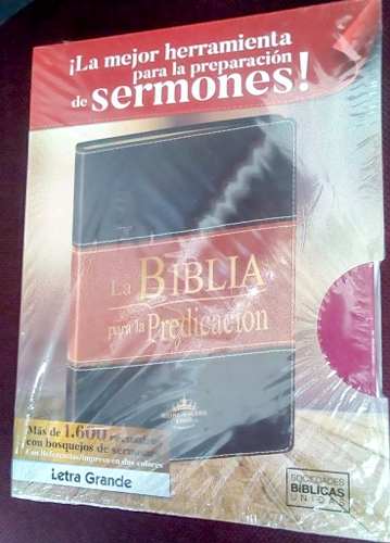 Rvr60 Biblia De La Predicación Púrpura Con Índice