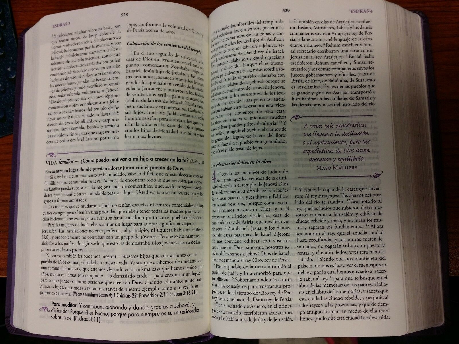 La Biblia Mujer De Hoy Piel Especial Púrpura RVR1960 - Image 6