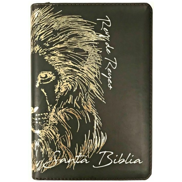 Biblia Rvr60 Piel Fabricada Café León Cierre Índice - Image 5