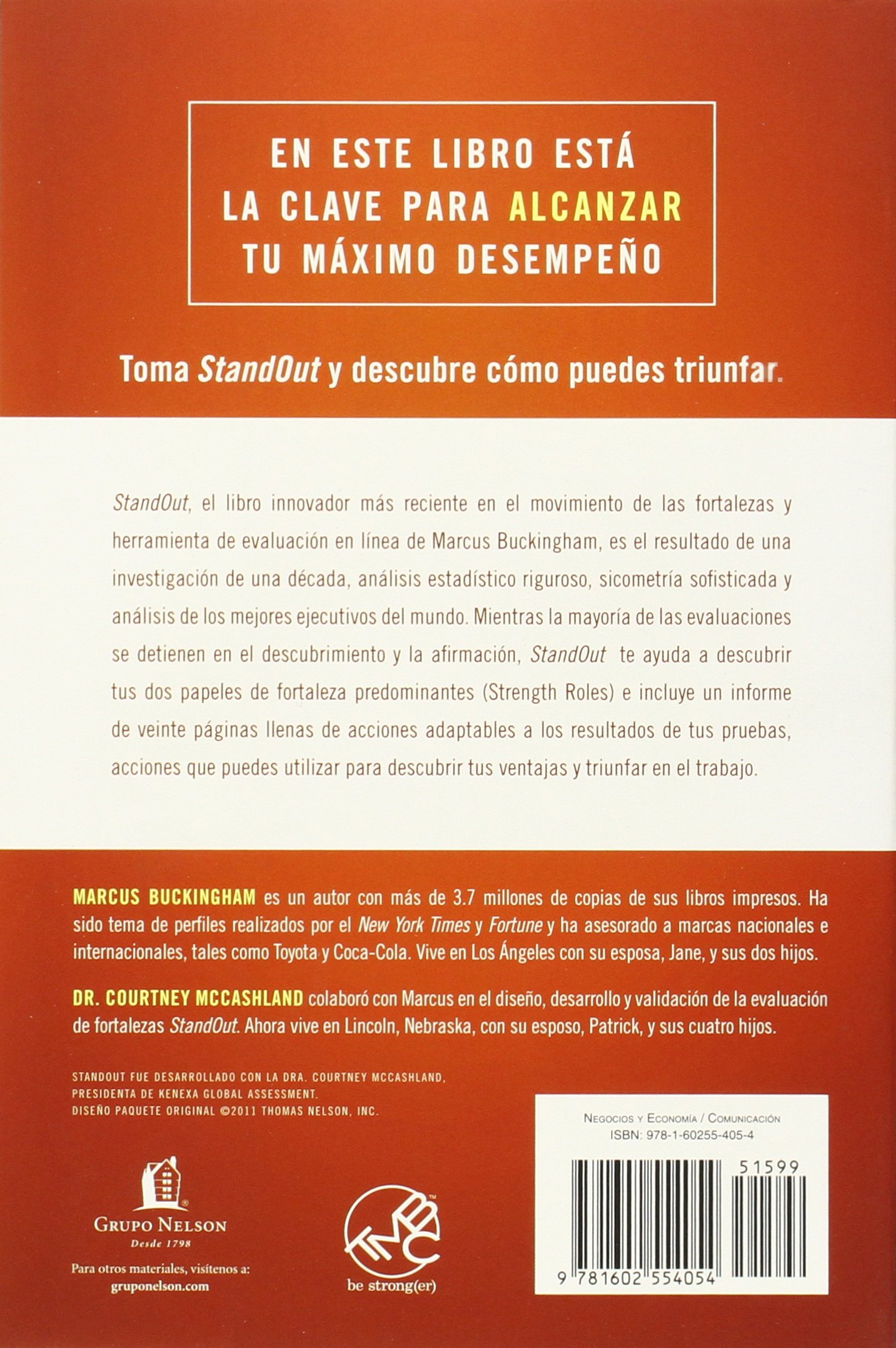 Standout: La Innovadora Evaluacion de Fortalezas del Lider de la Revolucion de las Fortalezas