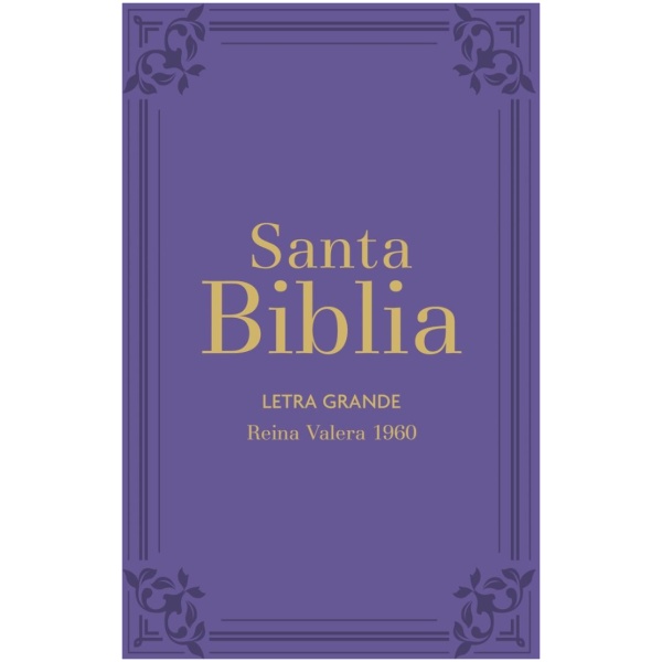 Biblia RVR1960 Letra Grande Lila Manual Cierre Índice