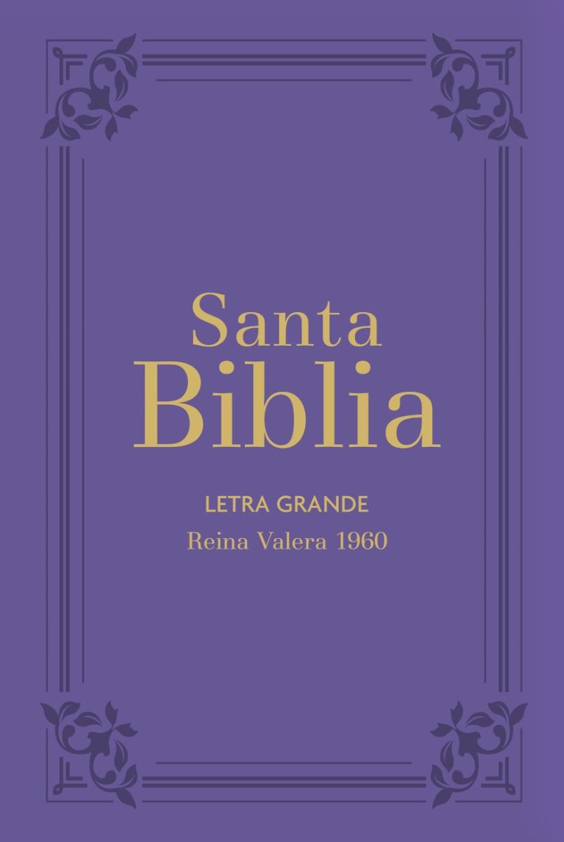 Biblia RVR1960 Letra Grande Lila Manual Cierre Índice