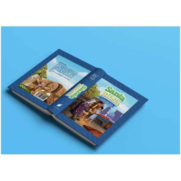 Biblia RVR2020 Para Niños Tapa Dura Azul - Image 3