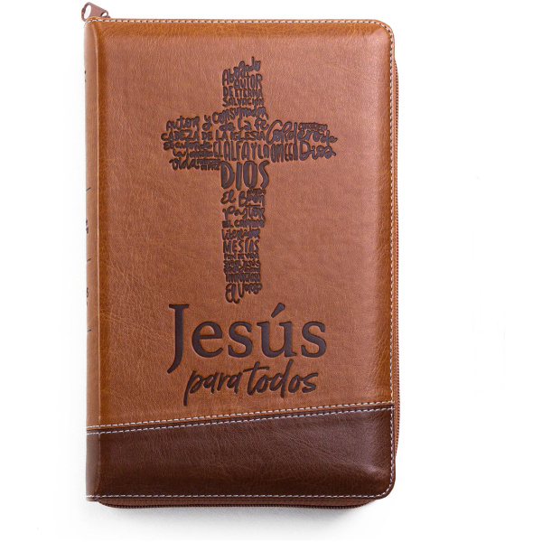 Biblia RVR1960 De Promesas Jesus Para Todos Manual Café Índice Cierre 12pt