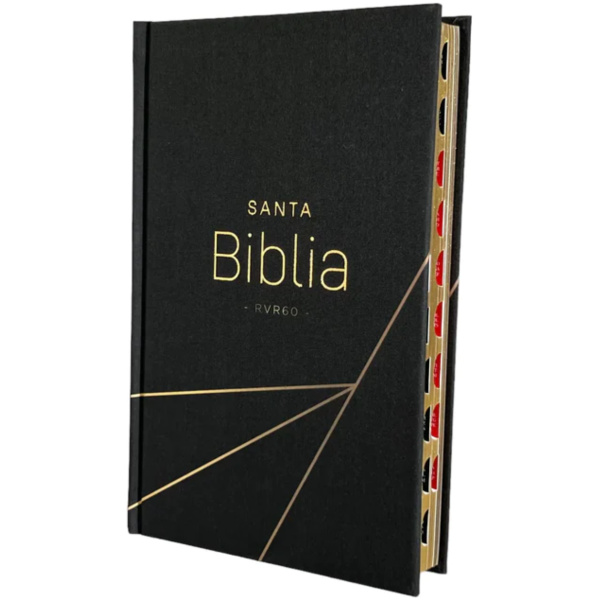 Biblia RVR1960 Letra Grande Tapa Dura Negro Moderno Índice 12pt