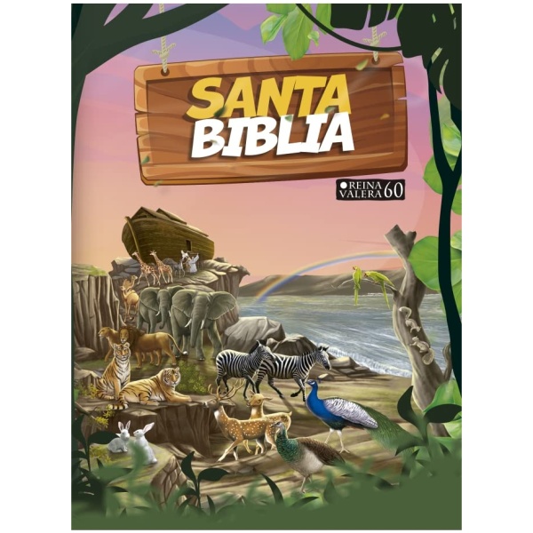 Biblia RVR1960 Para Niños Vinilo Con Cierre