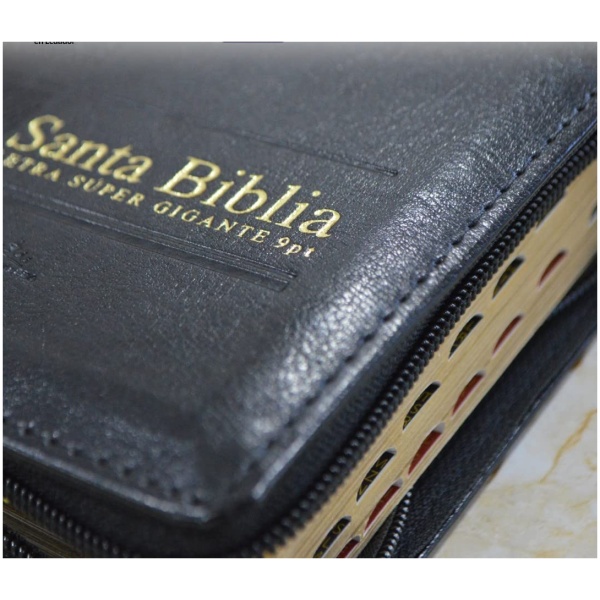 Biblia RVR1960 Bolsillo Negra Índice Cierre 9pt VR26cLSGiPJRZTI - Image 2