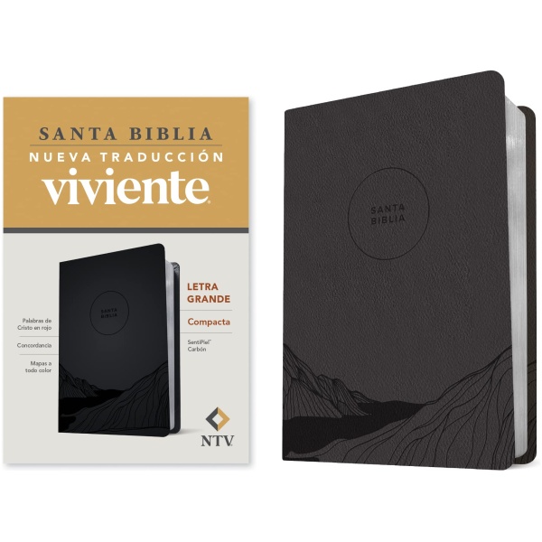 Biblia NTV Edición Compacta Letra Grande Carbón