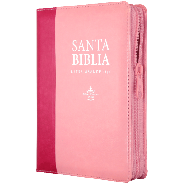 Biblia RVR1960 Chica Imitación Piel Rosa Rosa 11pt RVR046cLSGIPJRZTI PU