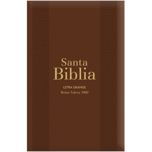 Biblia RVR1960 Letra Grande Marrón Manual Cierre Índice