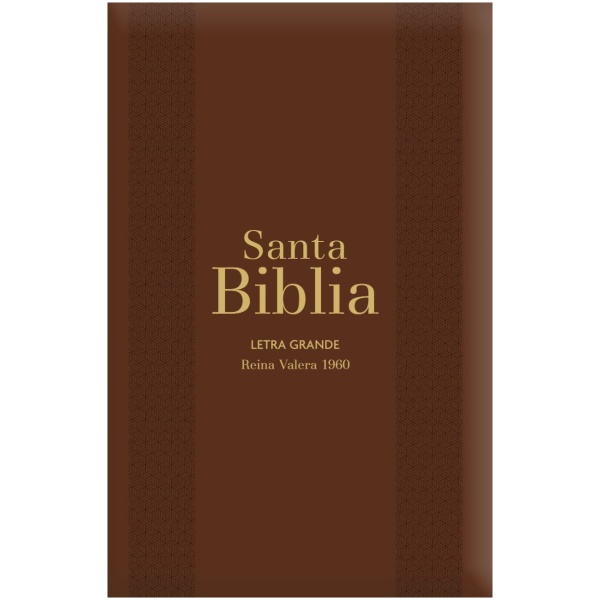Biblia RVR1960 Letra Grande Marrón Manual Cierre Índice