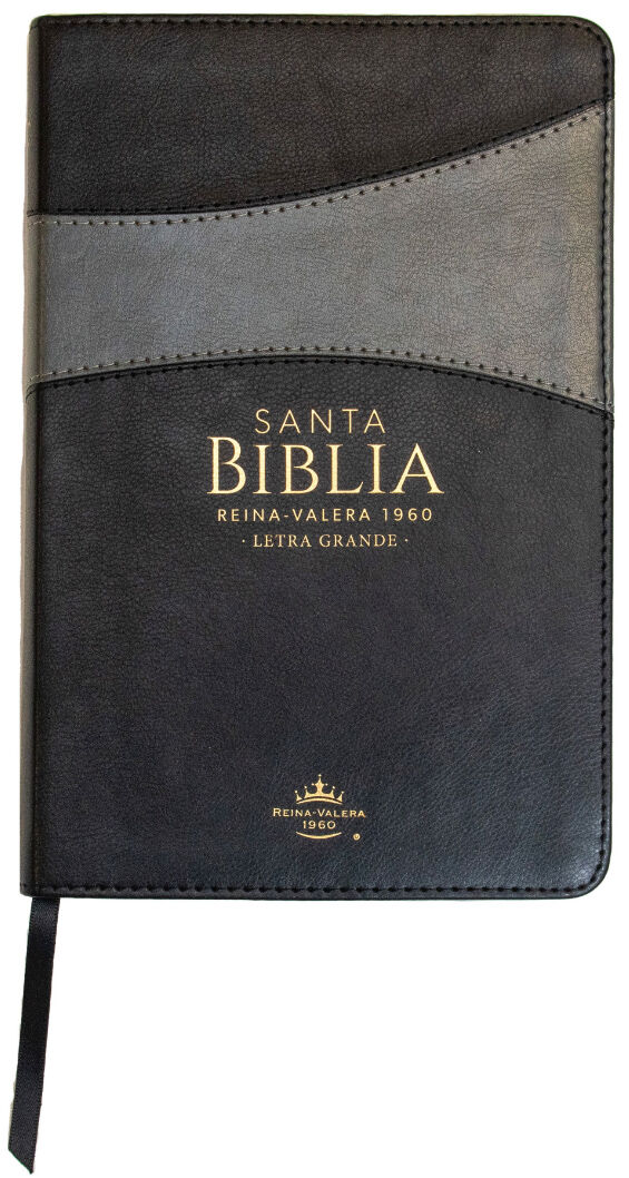 Biblia RVR1960 Bitono Negro Gris índice Letra Grande 12.5pt 065PJR
