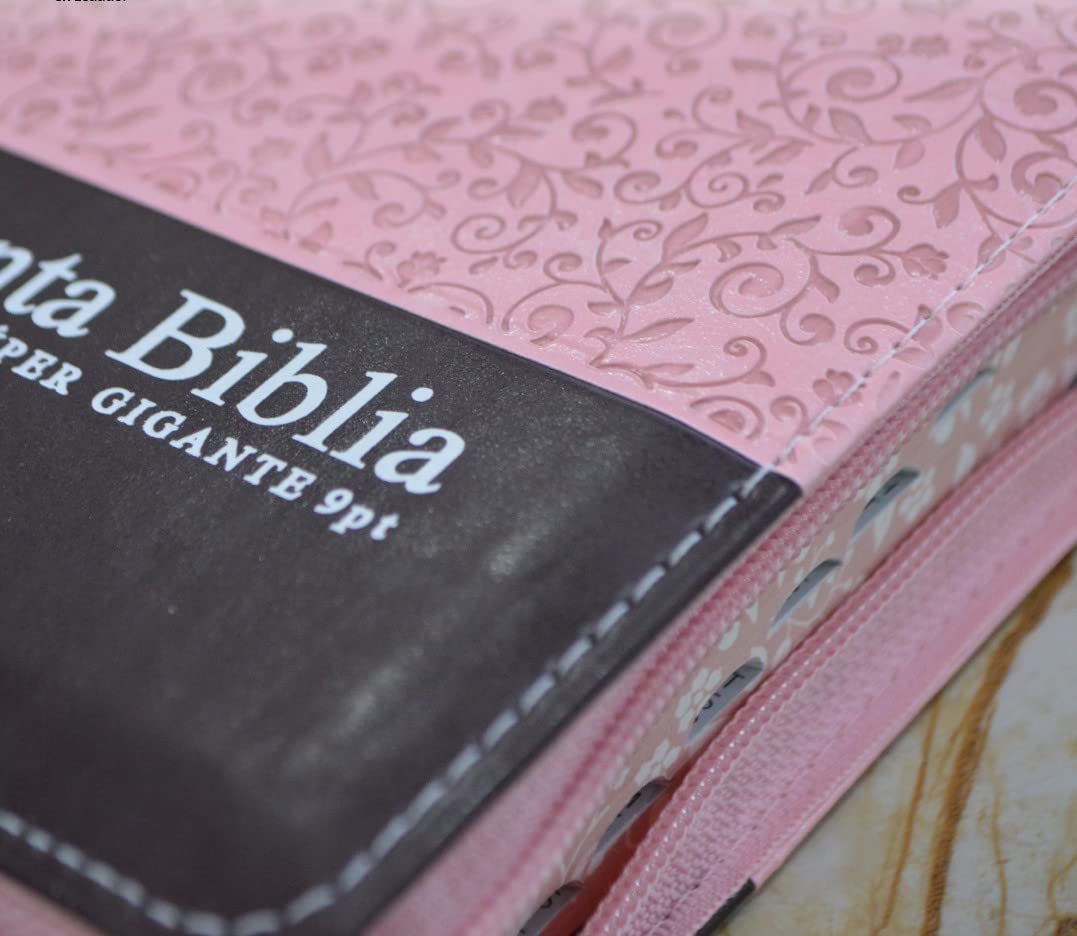Biblia RVR1960 Bolsillo Marrón Rosa 9pt RVR26cLSGiPJRZTI