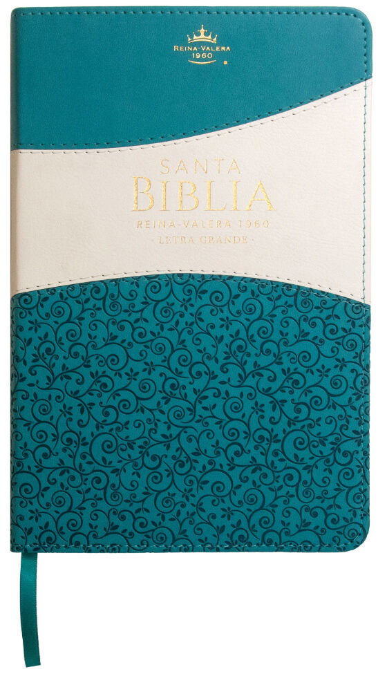 Biblia RVR1960 Duotono Turquesa índice Letra Grande 12.5pt 065PJR