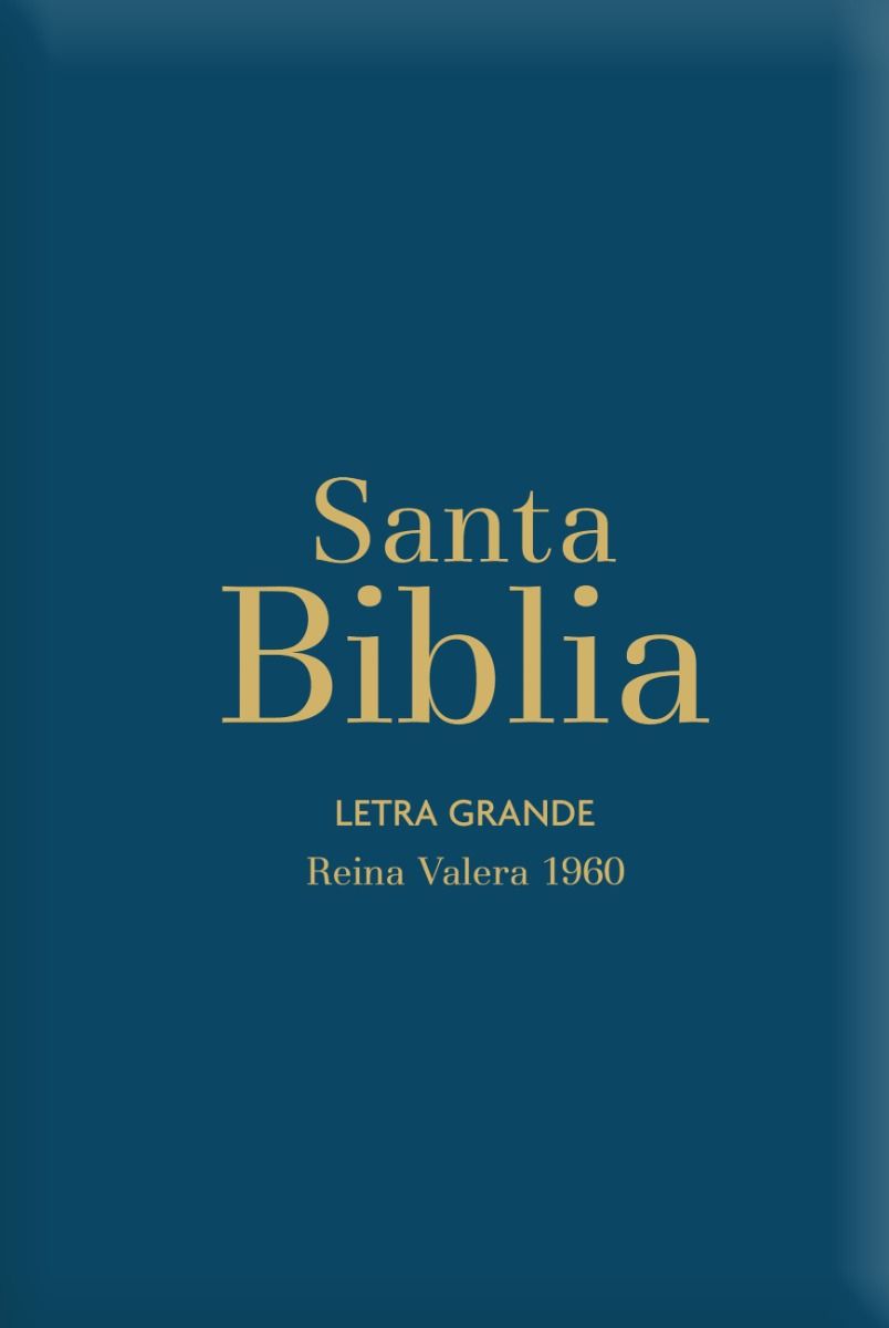 Biblia RVR1960 Letra Grande Azul Manual Cierre Índice