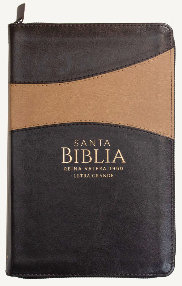 Biblia RVR1960 Letra Grande Manual S Piel Café Índice Cierre 12.5pt 065PJR