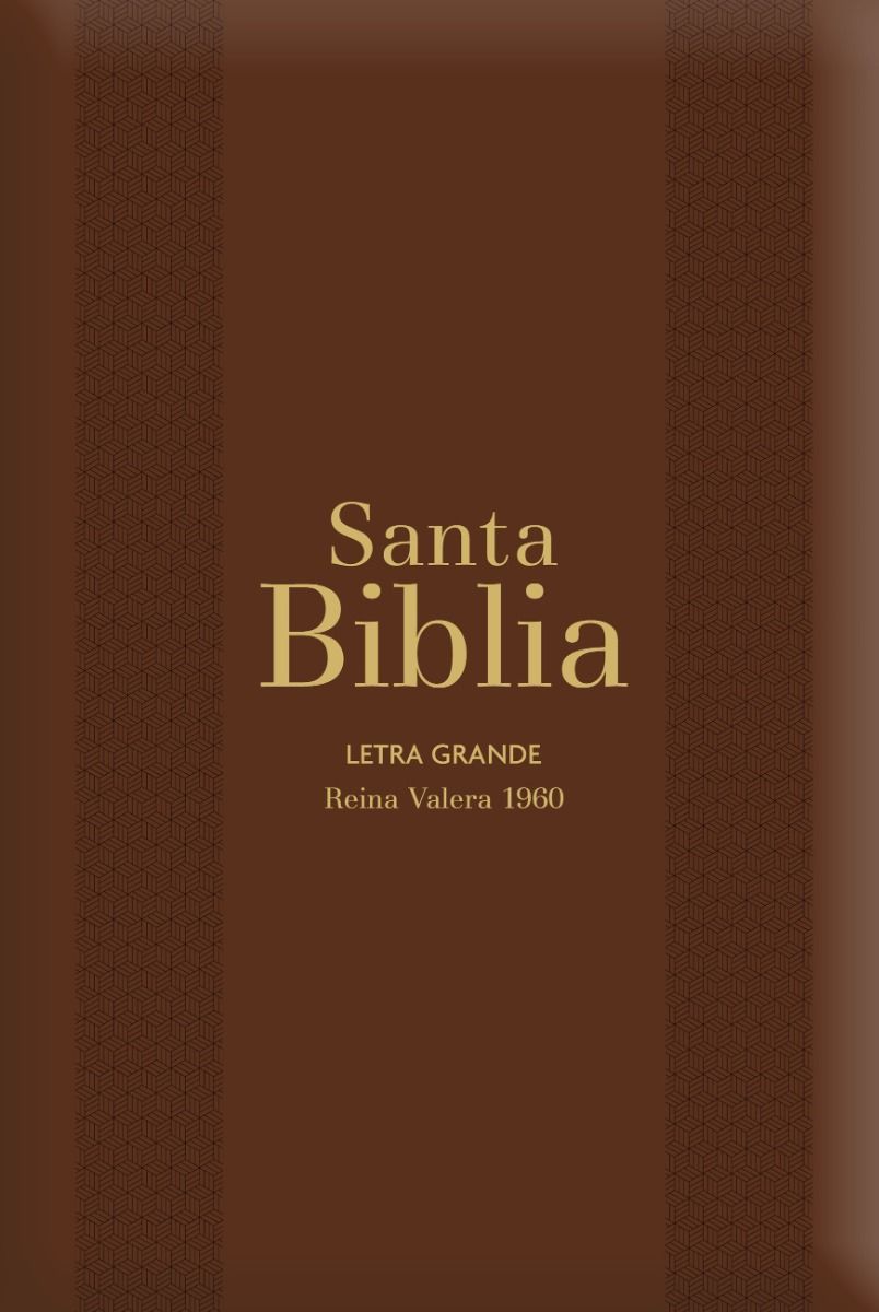 Biblia RVR1960 Letra Grande Marrón Manual Cierre Índice