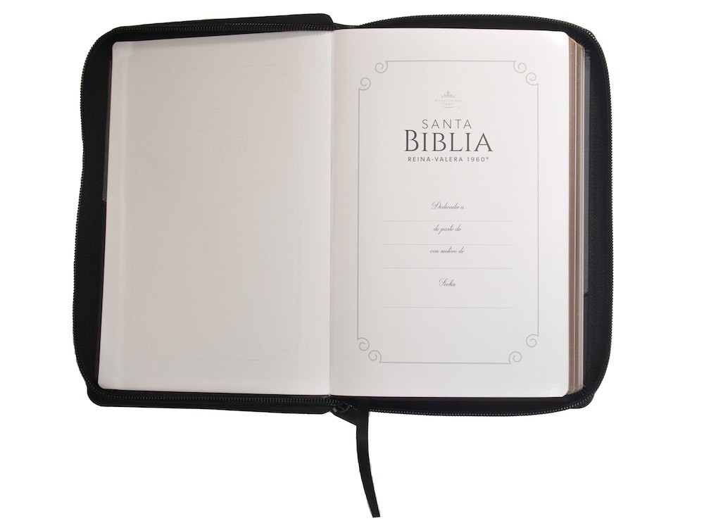 Biblia RVR1960 Manual Letra Grande Negro Grisa Cierre 12.5pt 065PJR