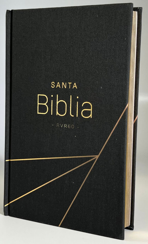 Biblia RVR1960 Manual Letra Grande Negro moderno Tapa Dura 12pt