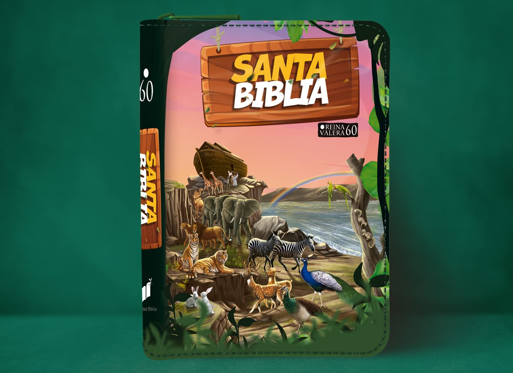 Biblia RVR1960 Para Niños Vinilo Con Cierre