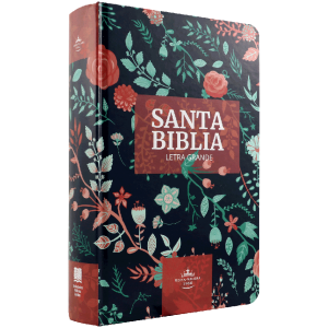 Biblia RVR1960 Mediana Azul Flores RVR063CLGPJR