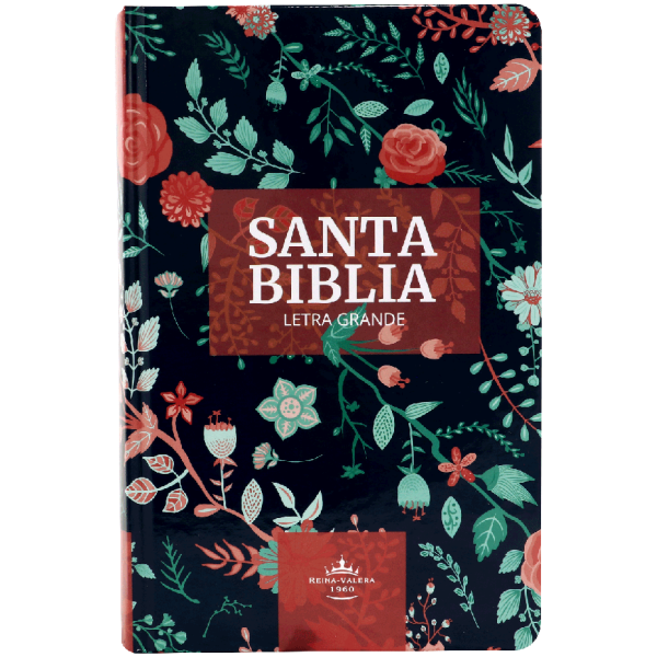 Biblia RVR1960 Mediana Azul Flores RVR063CLGPJR - Image 3