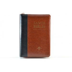 Biblia RVR1960 Chica Negro Marrón Indice cierre 11pt RVR046cLSGiPJRZTI