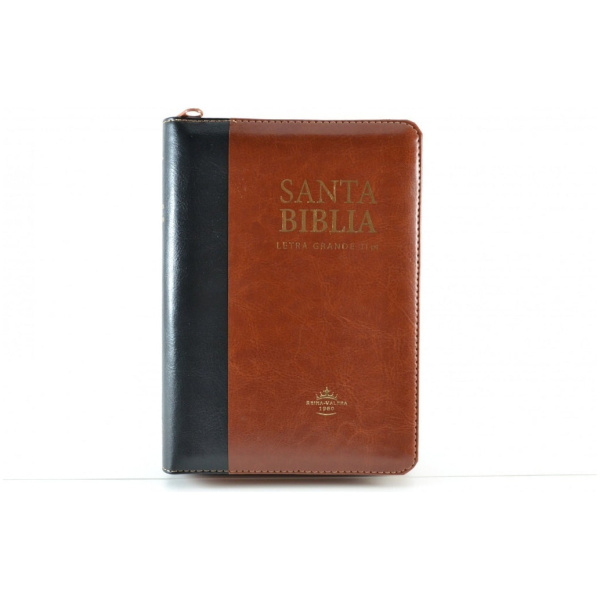 Biblia RVR1960 Chica Negro Marrón Indice cierre 11pt RVR046cLSGiPJRZTI