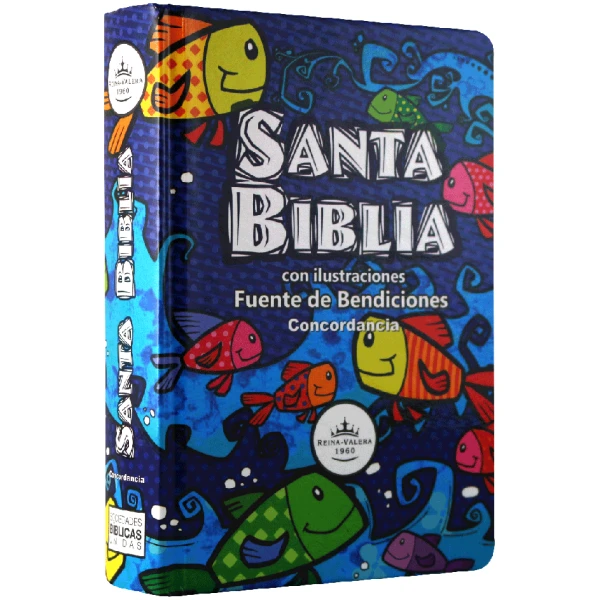 Biblia RVR1960 Pescaditos Tapa Dura Colores RVR043cPLMFB