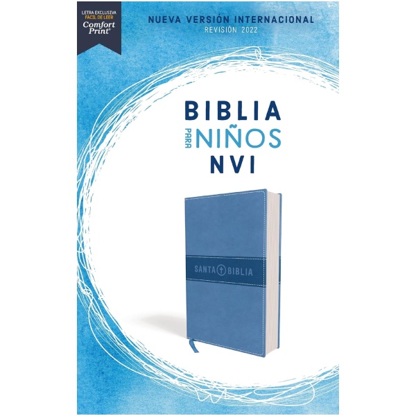 Biblia NVI 20220 Niños Leathersoft Azul Celeste
