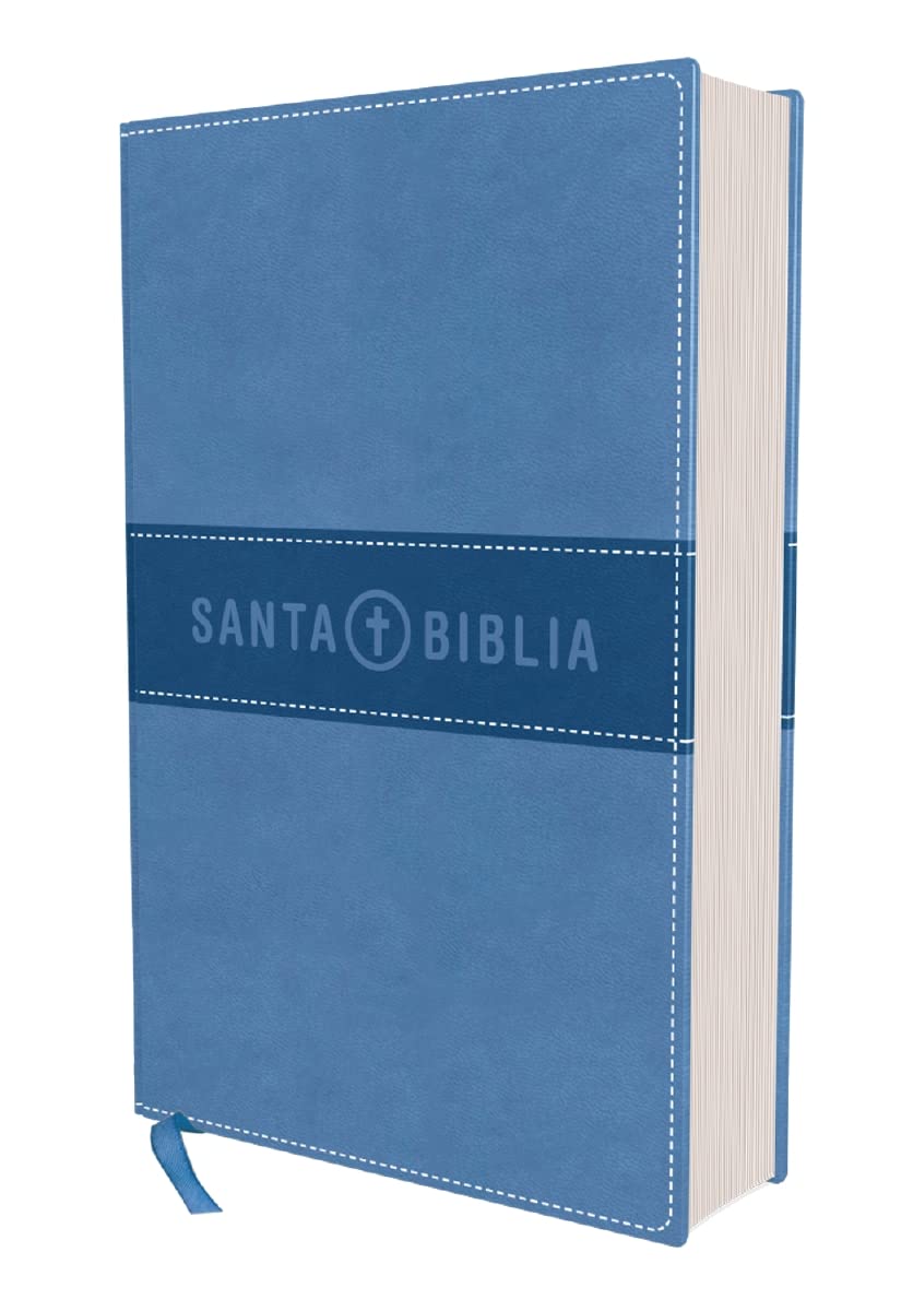 Biblia NVI 20220 Niños Leathersoft Azul Celeste