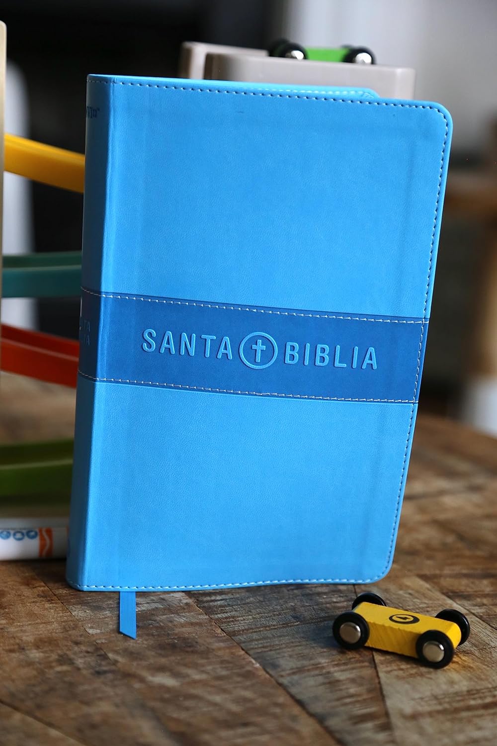 Biblia NVI 20220 Niños Leathersoft Azul Celeste