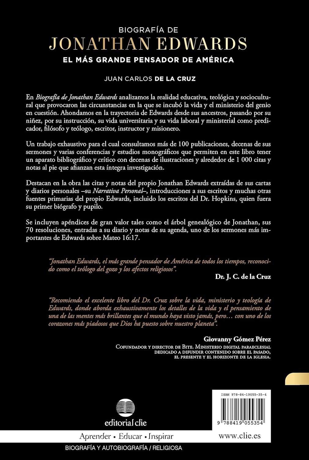 Biografía De Jonathan Edwards