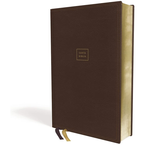 Biblia RVR1960 Ultrafina Letra Grande Leathersoft Café - Image 2