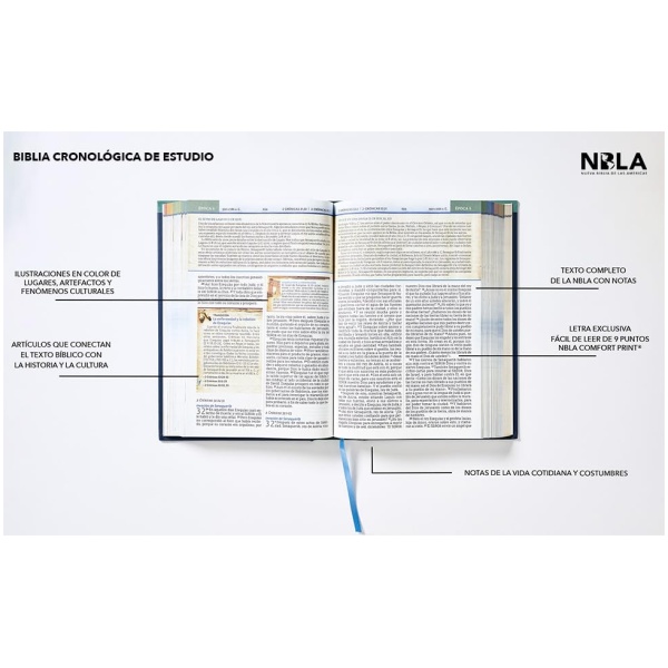 Biblia Nbla Cronológica De Estudio Tapa Dura - Image 4