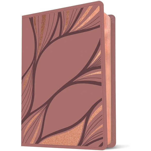 Biblia NTV Personal Letra Grande SentiPiel Rosado Metálico - Image 2