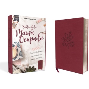 Biblia RVR1960 De La Mamá Ocupada Leathersoft Magenta