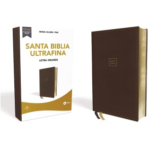 Biblia RVR1960 Ultrafina Letra Grande Leathersoft Café