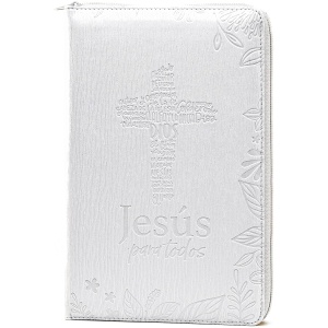Biblia RVR1960 De Promesas Jesús Para Todos Letra Grande Manual Piel Índice Cierre
