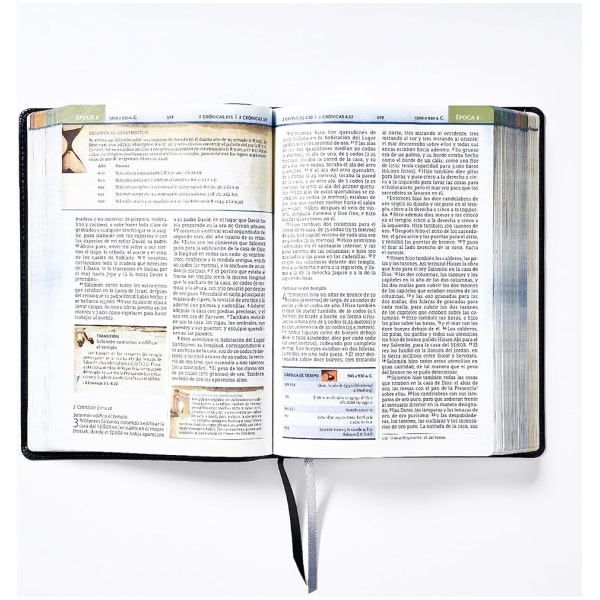 Biblia Nbla Cronológica De Estudio Negra Imitación Piel - Image 6