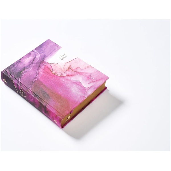 Biblia NBLA Artística Ilustrada Tapa Dura Tela Rosado PJR - Image 8