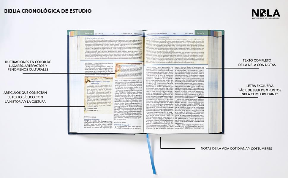 Biblia Nbla Cronológica De Estudio Tapa Dura