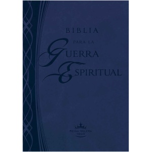 Biblia RVR1960 Para La Guerra Espiritual Imitación Piel Azul