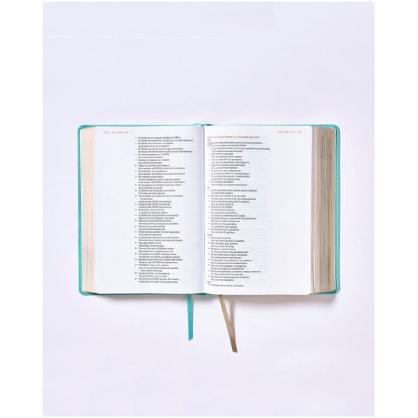 Biblia NBLA Ama A Dios Grandemente, Leathersoft Turquesa - Image 4