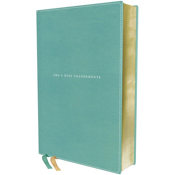Biblia NBLA Ama A Dios Grandemente, Leathersoft Turquesa